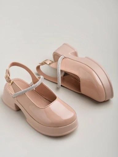 Stylestry Round Toe Peach Pumps Bellies For Women & Girls