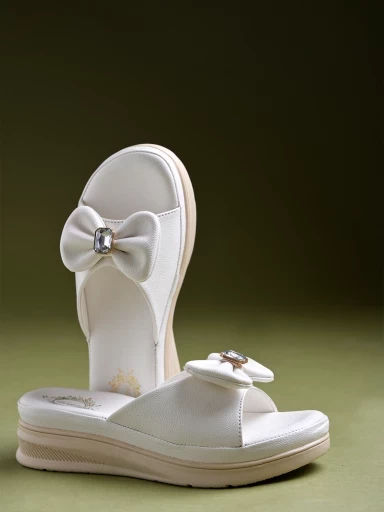 Stylestry Comfortable White Platform Heels For Women & Girls