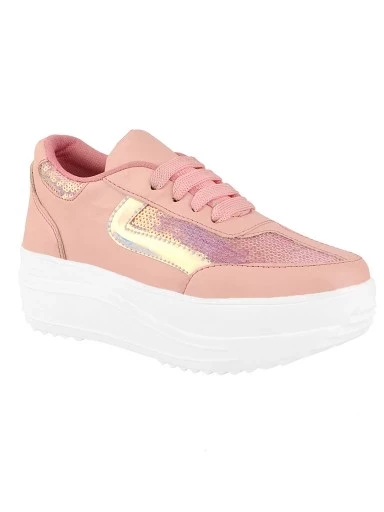 Stylestry Women Pink Sneakers
