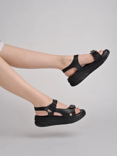 Stylestry Comfortable Black Doctor Sole Heels For Women & Girls