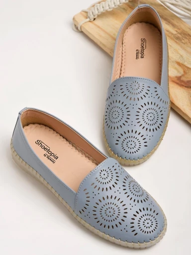 Stylestry Everyday Casual Blue Loafers For Women & Girls