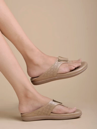 Stylestry Comfortable Casual Tan Flats For Women & Girls