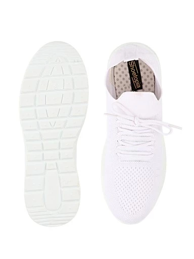 Stylestry Women White Walking Shoes