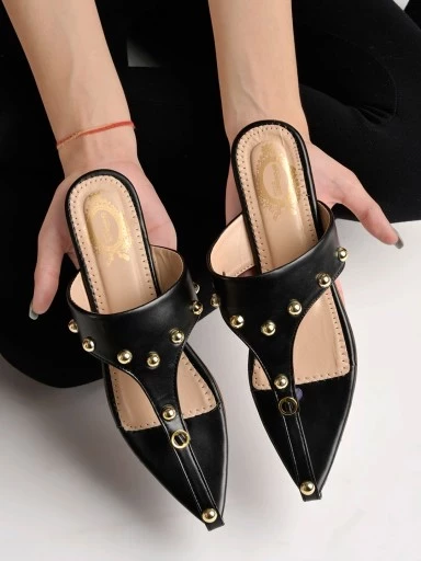 Stylestry Stylish Casual Black Flats For Women & Girls