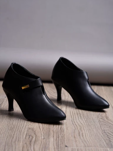 Stylestry Pointed Toe Black Pumps For Women & Girls