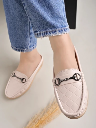 Stylestry Smart Casual Cream Loafers For Women & Girls