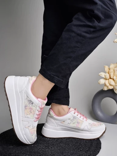 Stylestry Smart Casual Pink Sneakers For Women & Girls