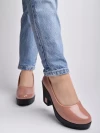 Stylestry Solid Peach Pumps For Women & Girls