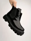 Stylestry Smart Casual Black Chelsea Boots For Women & Girls
