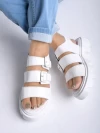 Stylestry Smart Casual White Sandals For Women & Girls
