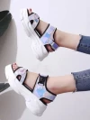 Stylestry Velcro Style Silver Sandal For Women & Girls