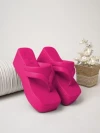 Stylestry Retro Style Pink Platform Heels For Women & Girls