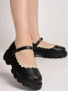 Stylestry Round Toe Black Mary Janes Bellies For Women & Girls