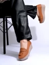 Stylestry Smart Casual Tan Loafers For Women & Gilrs