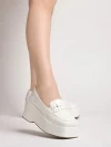 Stylestry Stylish Patent White Casual Shoes For Women & Girls