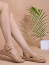 Stylestry Comfortable Beige Doctor Sole Heels For Women & Girls