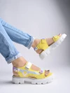 Stylestry Smart Casual Yellow Sandals For Women & Girls