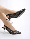 Stylestry Pointed Toe Stylish Black Pumps For Women & Girls