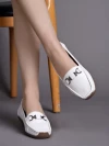 Stylestry Smart Casual White Boots Loafers For Women & Girls