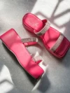 Stylestry Retro Style Pink Platform Heels For Women & Girls