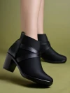 Stylestry Smart Casual Black Boots For Women & Girls