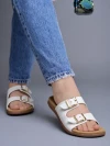 Stylestry Stylish Solid White Flats For Women