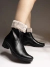 Stylestry Stylish Trendy Smart Casual Black Boots For Women & Girls