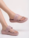 Stylestry Embellished Mauve Platfrom Heels For Women & Girls