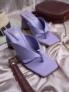 Stylestry Women & Girls Purple Block Heels