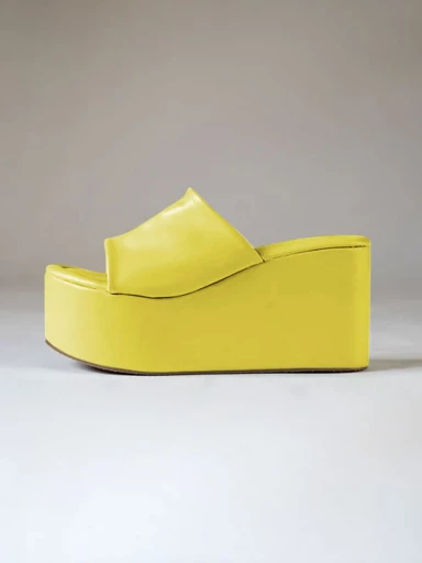 Shoetopia Fashionable Solid Green Platform Heels For Women & Heels