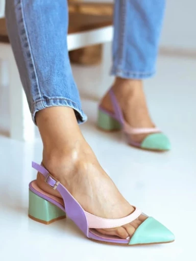 Shoetopia Women Multi Colored Block Heels