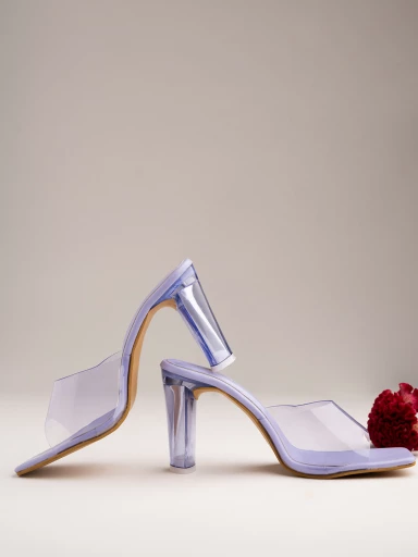 Shoetopia Women & Girls Purple Block Heels