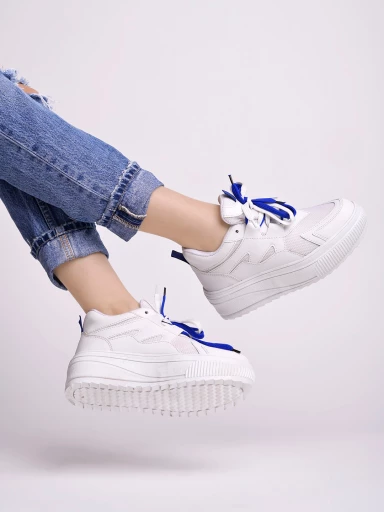 Shoetopia Smart Casual White Sneakers For Women & Girls