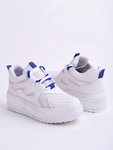 Shoetopia Smart Casual White Sneakers For Women & Girls