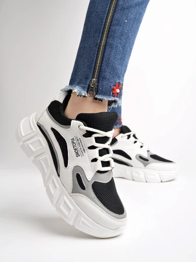 Shoetopia Casual Sporty look Black Sneakers For Women & Girls