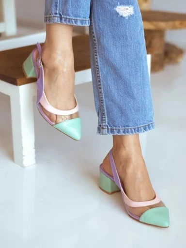 Shoetopia Women Multi Colored Block Heels