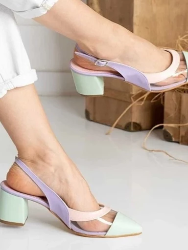 Shoetopia Women Multi Colored Block Heels