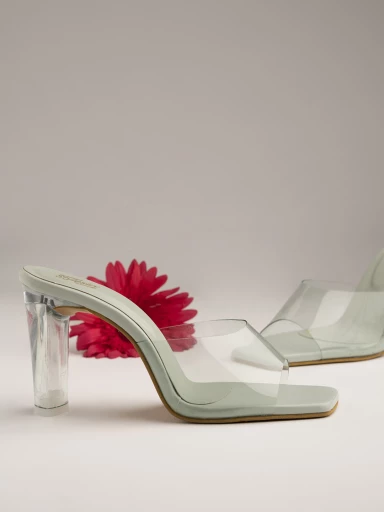 Shoetopia Women & Girls Green Block Heels