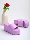 Shoetopia Fashionable Mauve Platform Heels For Women & Girls